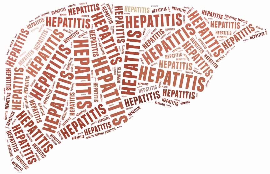 Word cloud hepatitis or liver related